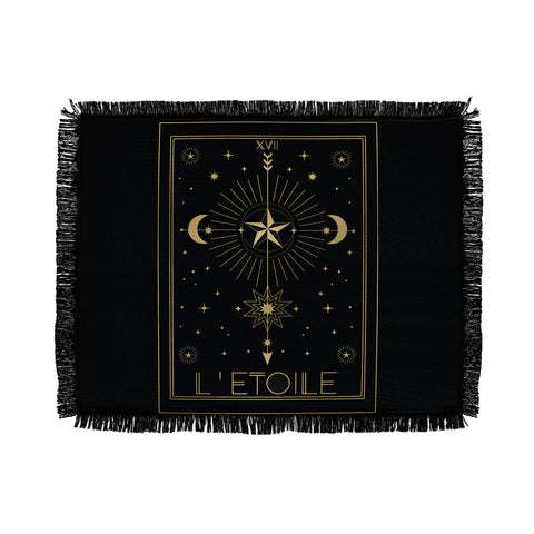 Emanuela Carratoni L Etoile or The Star Gold Throw Blanket