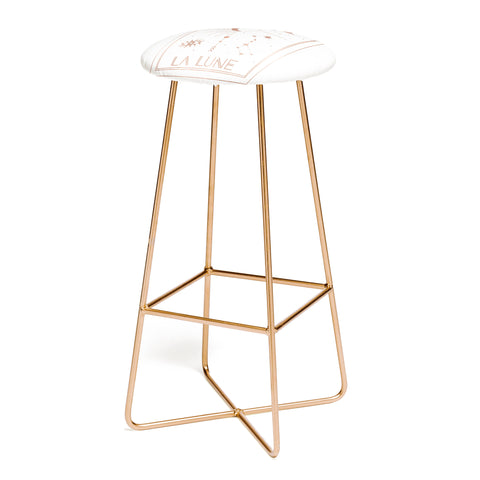 Emanuela Carratoni La Lune or The Moon White Bar Stool
