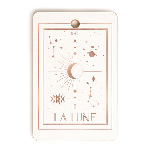 Emanuela Carratoni La Lune or The Moon White Cutting Board Rectangle