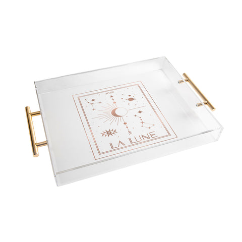 Emanuela Carratoni La Lune or The Moon White Acrylic Tray
