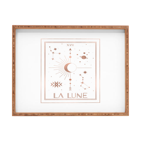Emanuela Carratoni La Lune or The Moon White Rectangular Tray