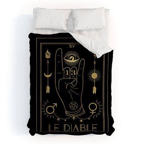 Emanuela Carratoni Le Diable or The Devil Tarot Gold Comforter