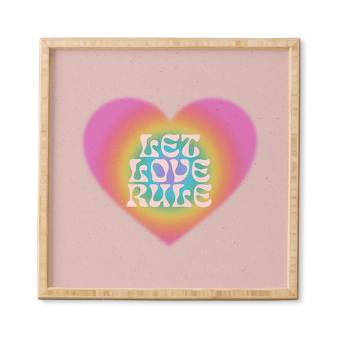 Emanuela Carratoni Let Love Rule I Framed Wall Art
