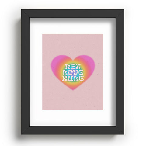 Emanuela Carratoni Let Love Rule I Recessed Framing Rectangle