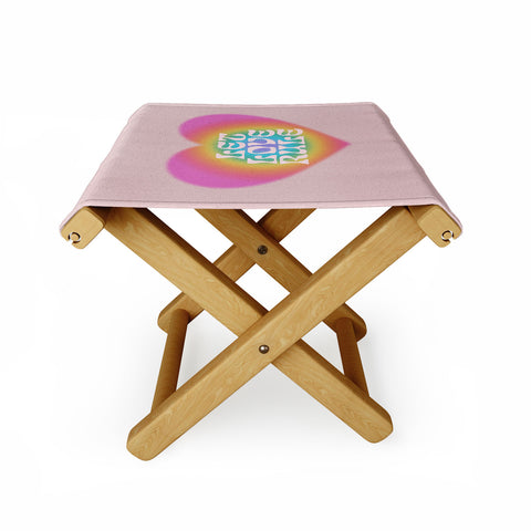Emanuela Carratoni Let Love Rule I Folding Stool