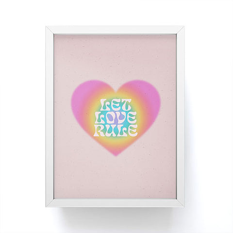 Emanuela Carratoni Let Love Rule I Framed Mini Art Print