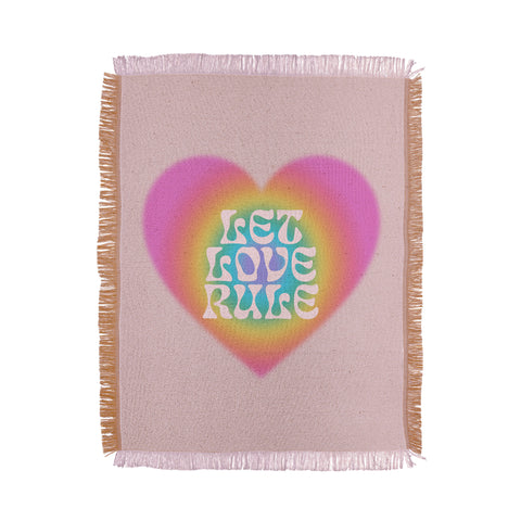 Emanuela Carratoni Let Love Rule I Throw Blanket