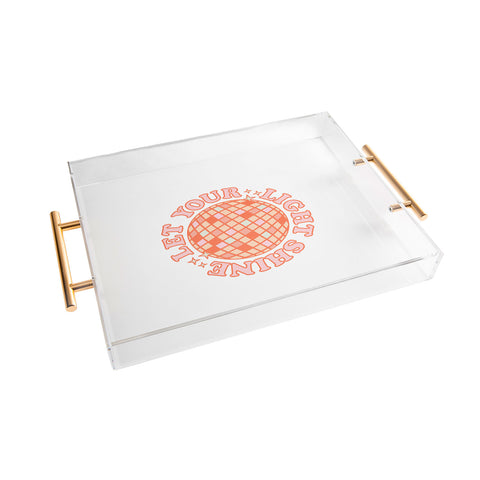Emanuela Carratoni Let your Light Shine Acrylic Tray