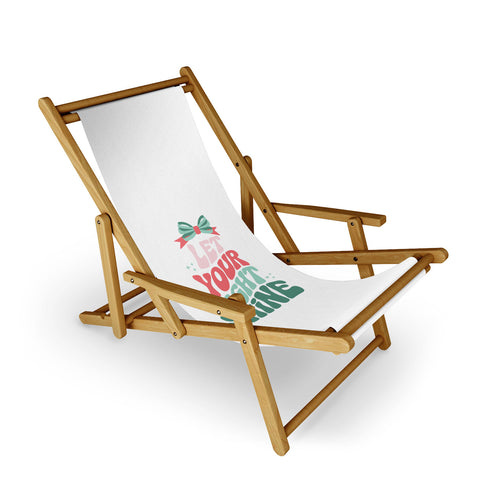 Emanuela Carratoni Let Your Light Shine Quote Sling Chair