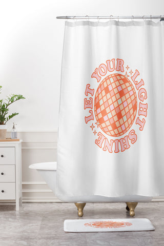 Emanuela Carratoni Let your Light Shine Shower Curtain And Mat