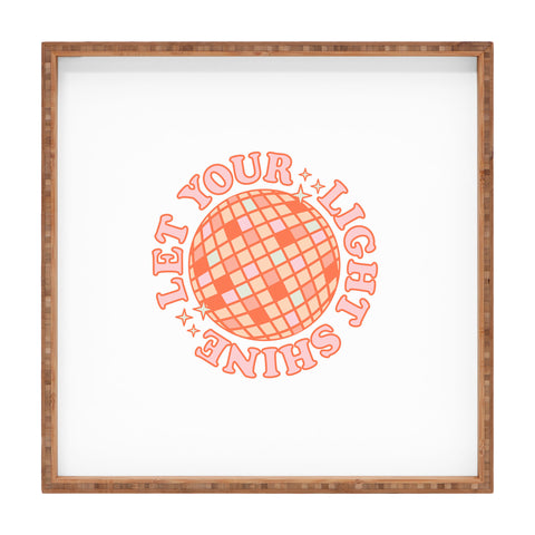Emanuela Carratoni Let your Light Shine Square Tray