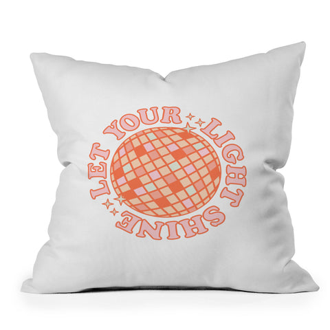 Emanuela Carratoni Let your Light Shine Throw Pillow