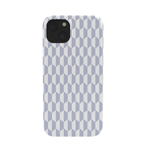 Emanuela Carratoni Light Blue Optical Hexagons Phone Case