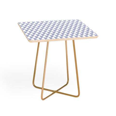 Emanuela Carratoni Light Blue Optical Hexagons Side Table