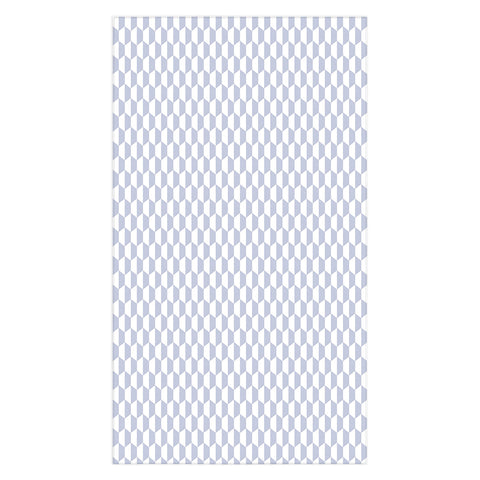Emanuela Carratoni Light Blue Optical Hexagons Tablecloth