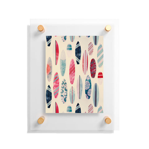 Emanuela Carratoni Light Vintage Surfboards Floating Acrylic Print