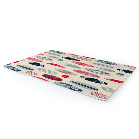 Emanuela Carratoni Light Vintage Surfboards Area Rug