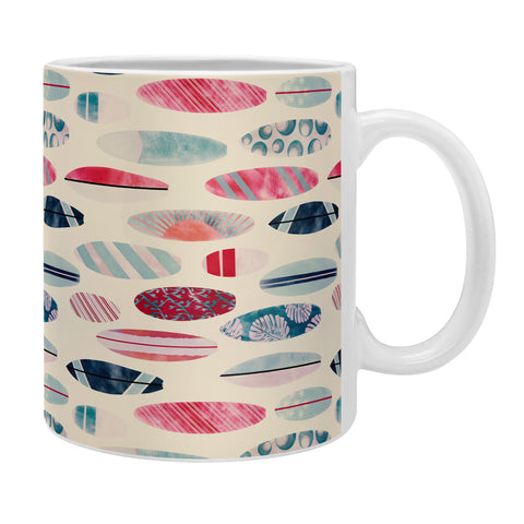 Emanuela Carratoni Light Vintage Surfboards Coffee Mug