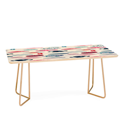 Emanuela Carratoni Light Vintage Surfboards Coffee Table
