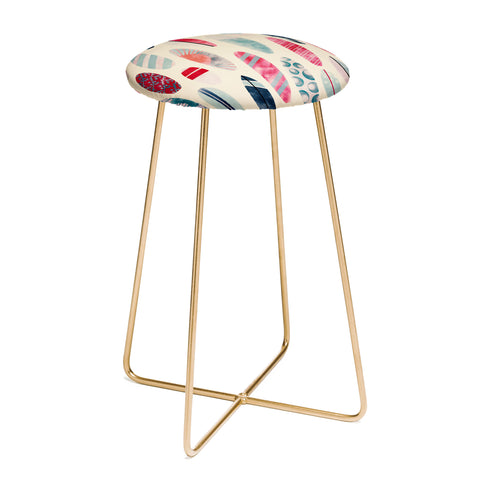 Emanuela Carratoni Light Vintage Surfboards Counter Stool