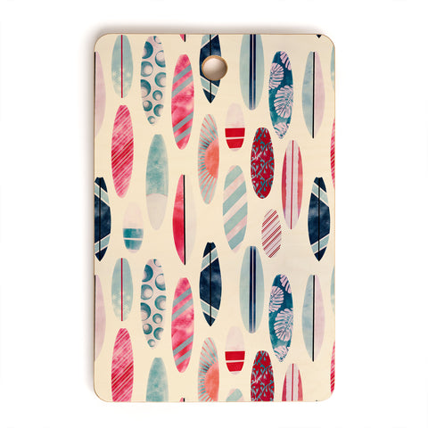 Emanuela Carratoni Light Vintage Surfboards Cutting Board Rectangle