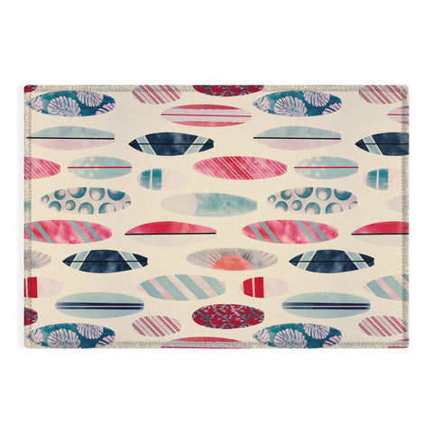 Emanuela Carratoni Light Vintage Surfboards Outdoor Rug