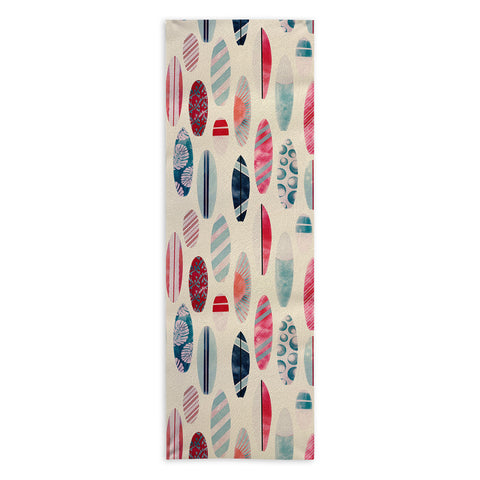 Emanuela Carratoni Light Vintage Surfboards Yoga Towel