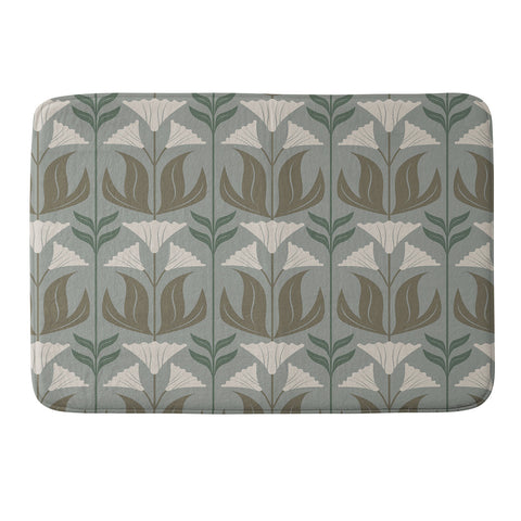 Emanuela Carratoni Lilium Theme Memory Foam Bath Mat
