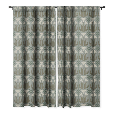 Emanuela Carratoni Lilium Theme Blackout Window Curtain