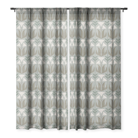 Emanuela Carratoni Lilium Theme Sheer Window Curtain