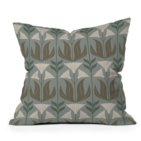 Emanuela Carratoni Lilium Theme Outdoor Throw Pillow