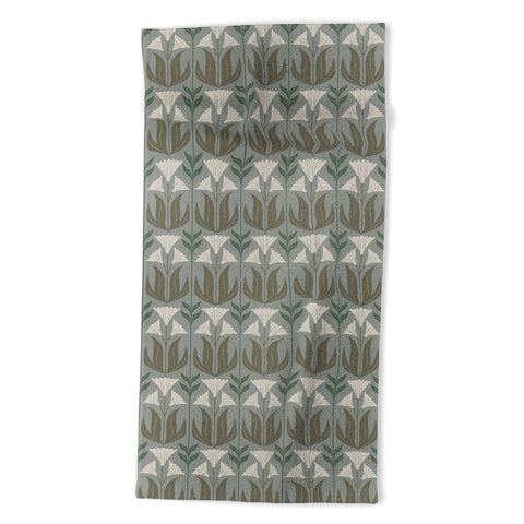 Emanuela Carratoni Lilium Theme Beach Towel