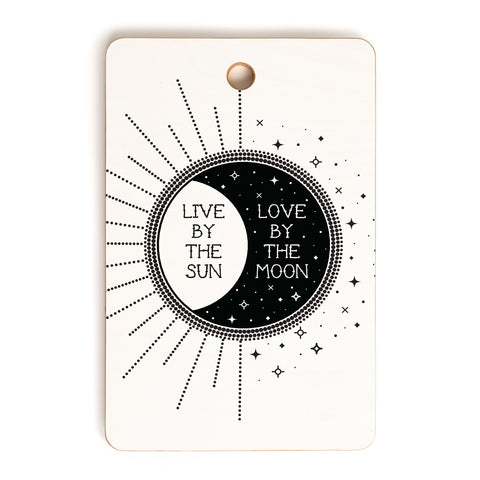 Emanuela Carratoni Live by the Sun Love by the Mo Cutting Board Rectangle