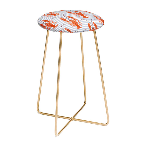 Emanuela Carratoni Lobster Dance Counter Stool