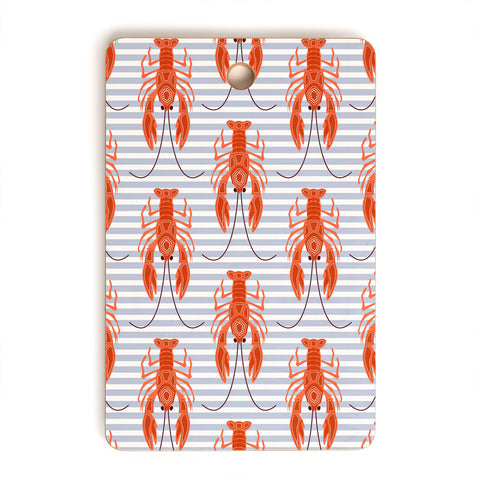 Emanuela Carratoni Lobster Dance Cutting Board Rectangle