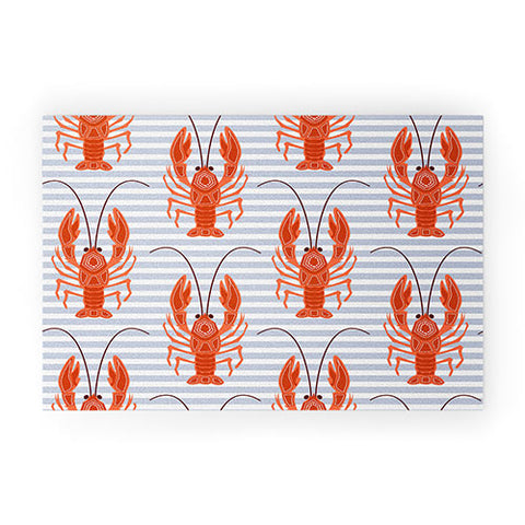 Emanuela Carratoni Lobster Dance Welcome Mat