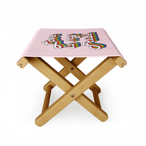 Emanuela Carratoni Love is my Pride Folding Stool