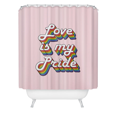 Emanuela Carratoni Love is my Pride Shower Curtain