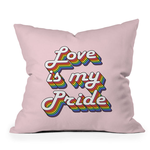 Emanuela Carratoni Love is my Pride Outdoor Throw Pillow