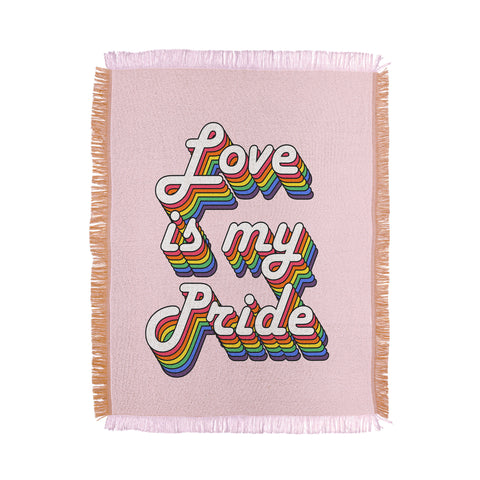 Emanuela Carratoni Love is my Pride Throw Blanket