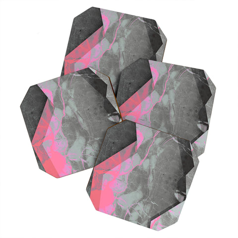 Emanuela Carratoni Marble and Rose Coaster Set
