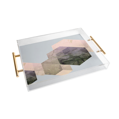 Emanuela Carratoni Marble Geometry Acrylic Tray