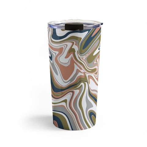 Emanuela Carratoni Marbled Swirls Travel Mug