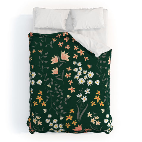 Emanuela Carratoni Meadow Flowers Theme Duvet Cover