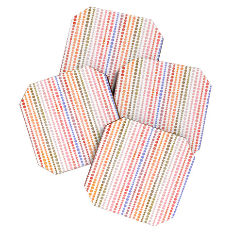 Emanuela Carratoni Modern Polka Dots Coaster Set