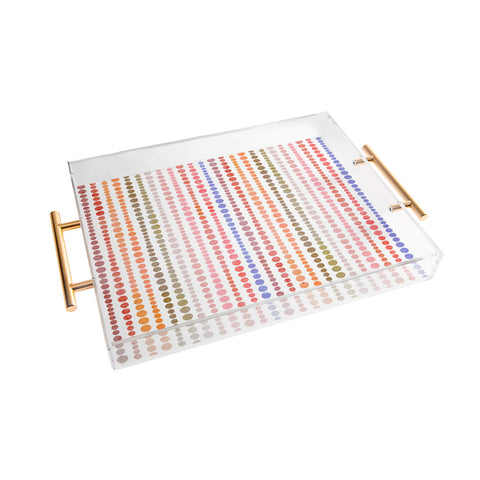 Emanuela Carratoni Modern Polka Dots Acrylic Tray