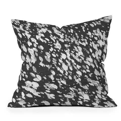 Emanuela Carratoni Monochromatic Stains Throw Pillow