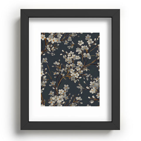 Emanuela Carratoni Moody Flowers Recessed Framing Rectangle