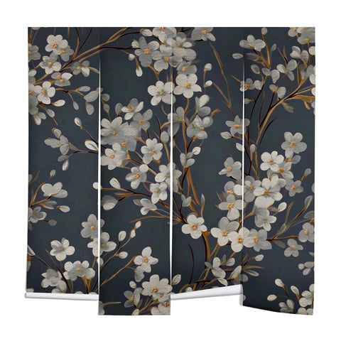 Emanuela Carratoni Moody Flowers Wall Mural