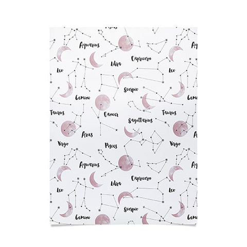 Emanuela Carratoni Moon and Constellations Poster